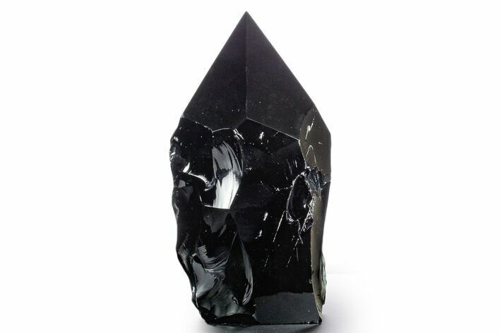 Free-Standing Polished Obsidian Point - Mexico #355045